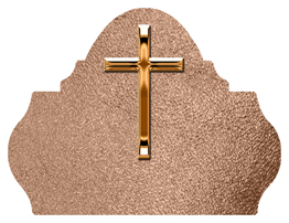 DARAY L 510 CP SH BZ Copper Single Cross Shimmer Bronze Background